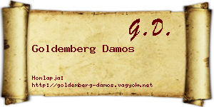 Goldemberg Damos névjegykártya